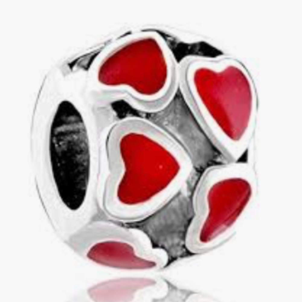 3/$15 Sale Italian Love heart charm fits Pandora